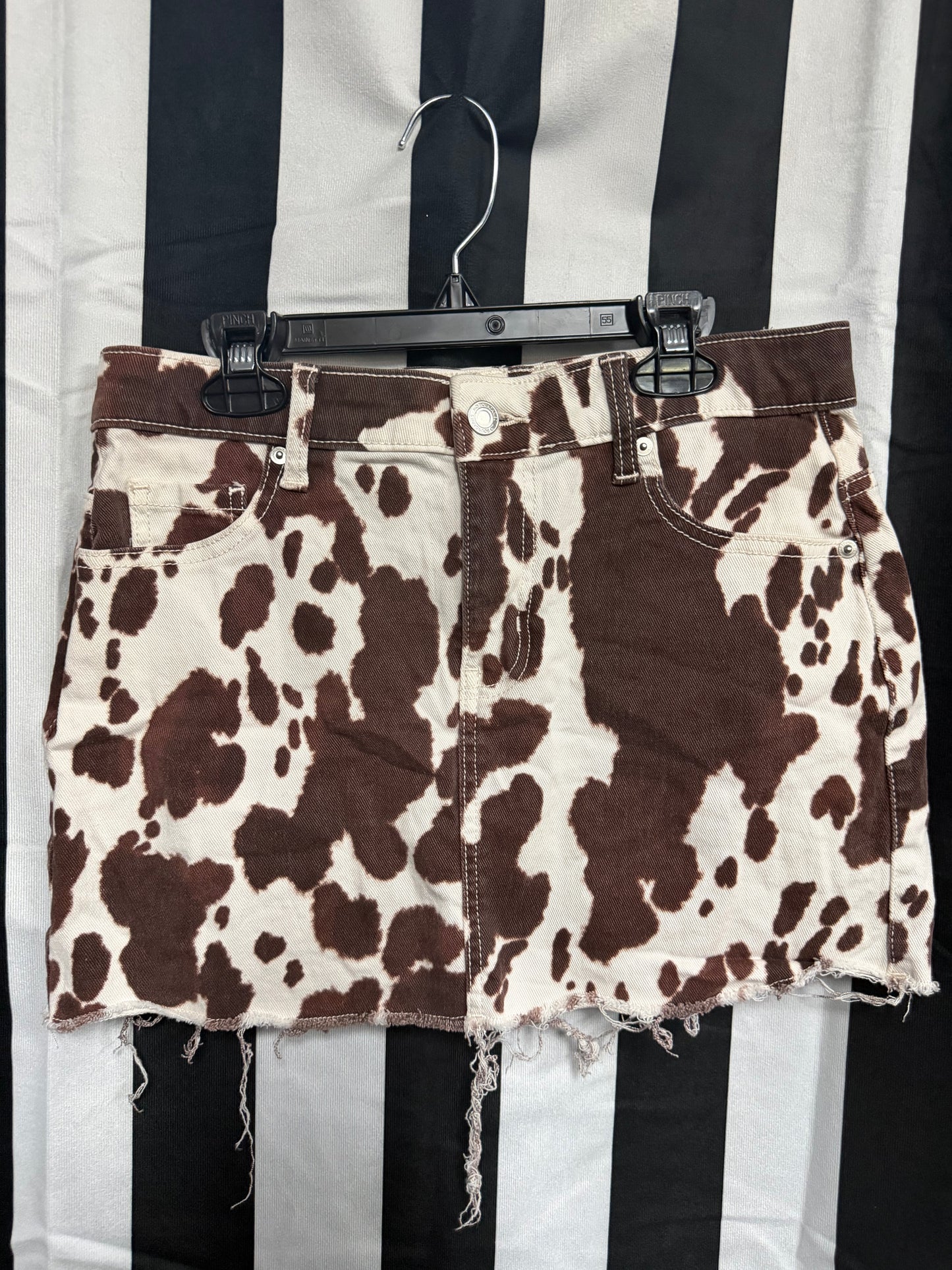 Cow Print Skirt- Size XS