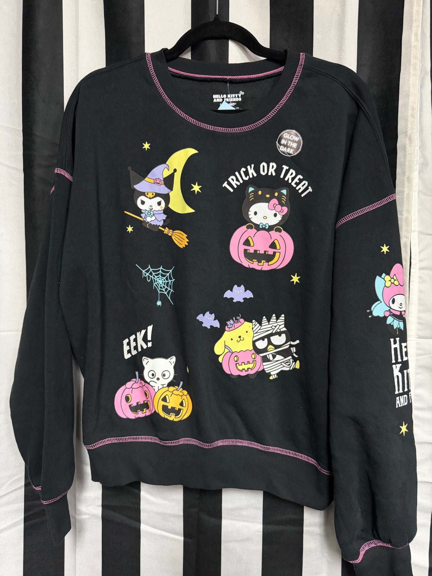 Hello Kitty/Sanrio- Glow In The Dark Sweater