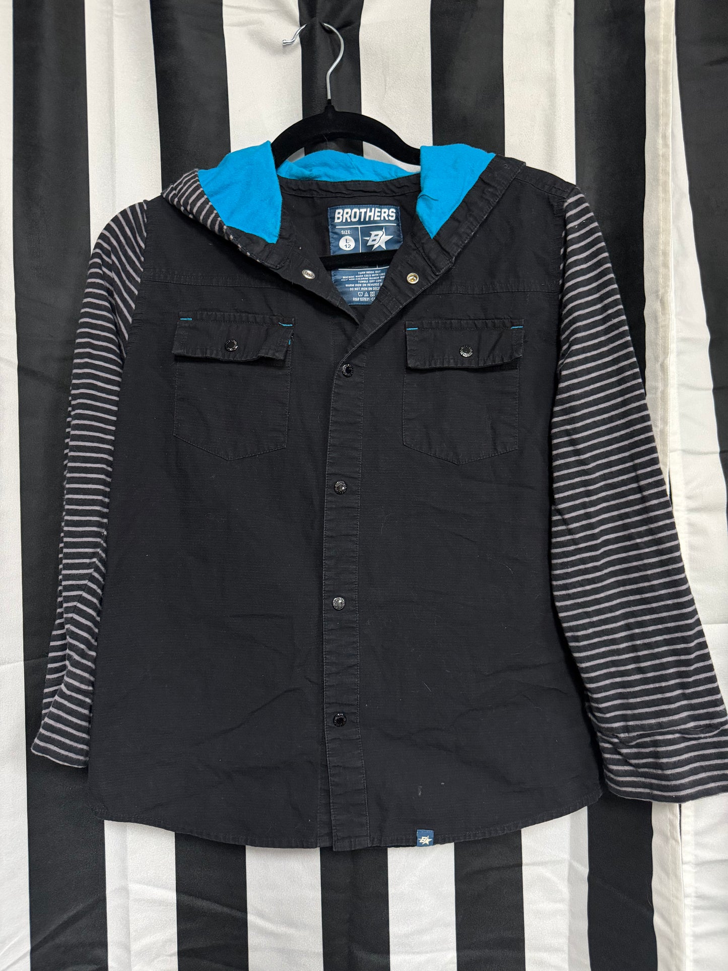 Brothers Skeleton Snap Long Sleeve- Large