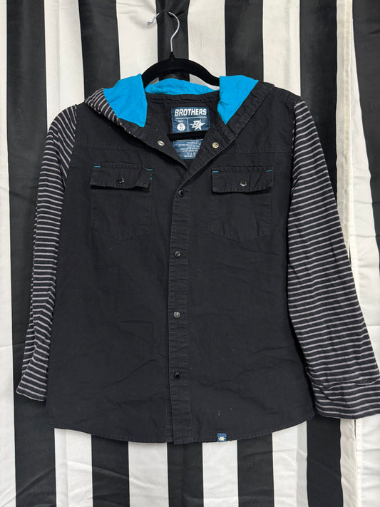 Brothers Skeleton Snap Long Sleeve- Large