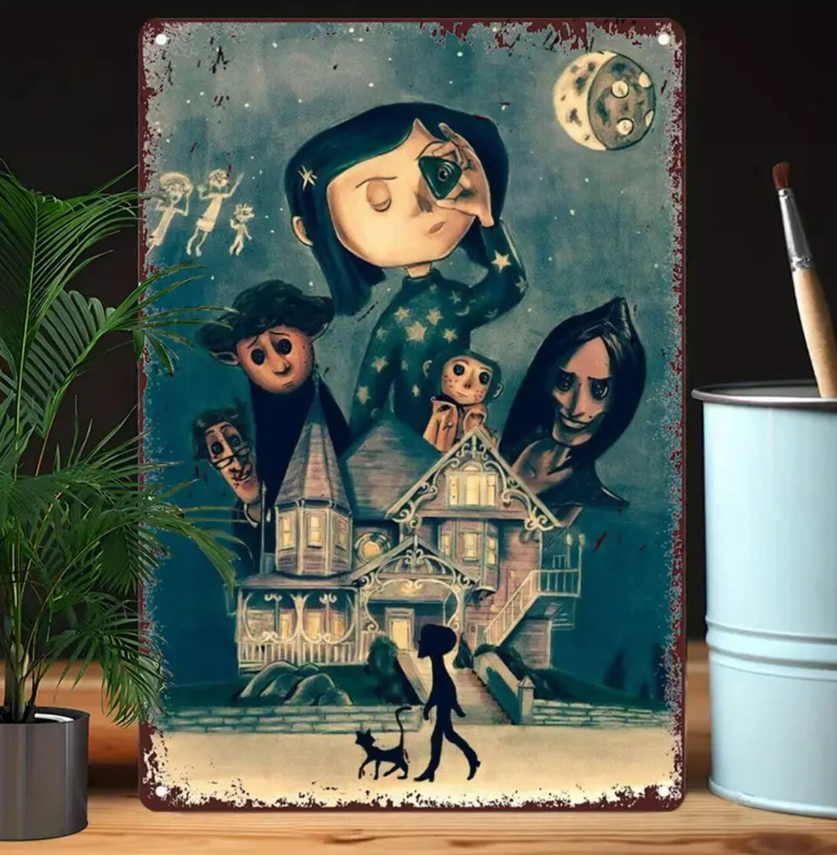 Coraline Metal Tin Signs 8" x 11"