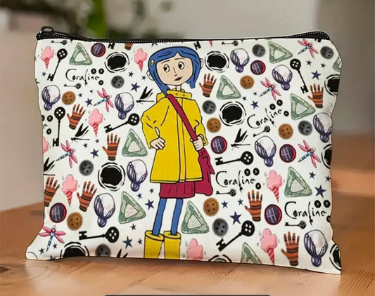 Coraline Makeup Bag — 8.6 x 7 inches