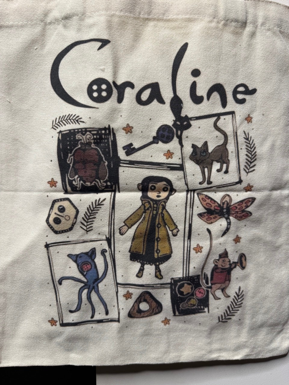 Coraline Frames Canvas Tote Bag 15.35 x 13.38 inches