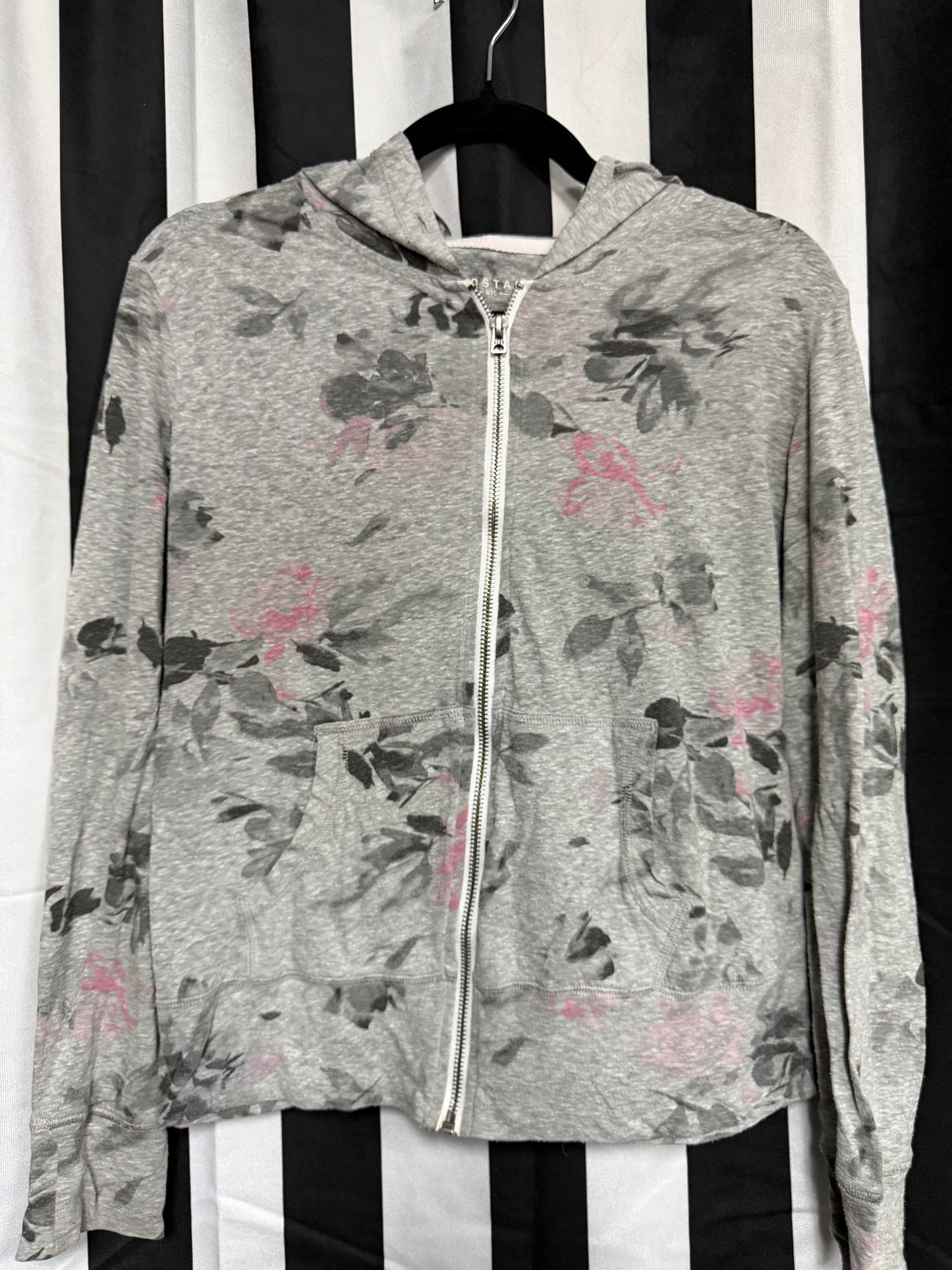 Aeropostale Floral Grunge Zip-up- Size XL