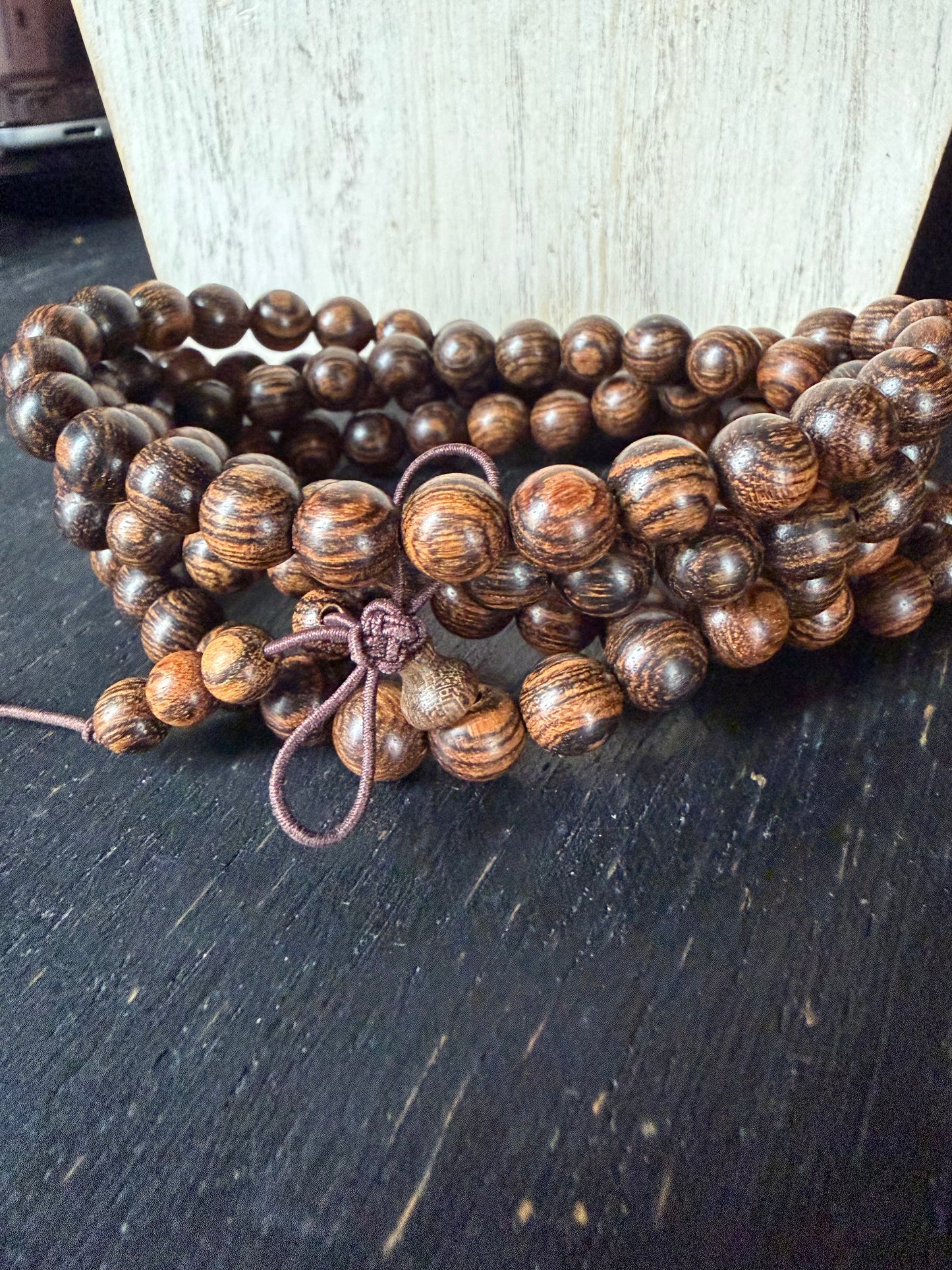 Wood Bead Prayer Necklace/Bracelet