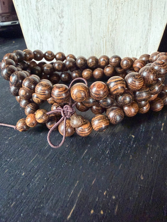 Wood Bead Prayer Necklace/Bracelet