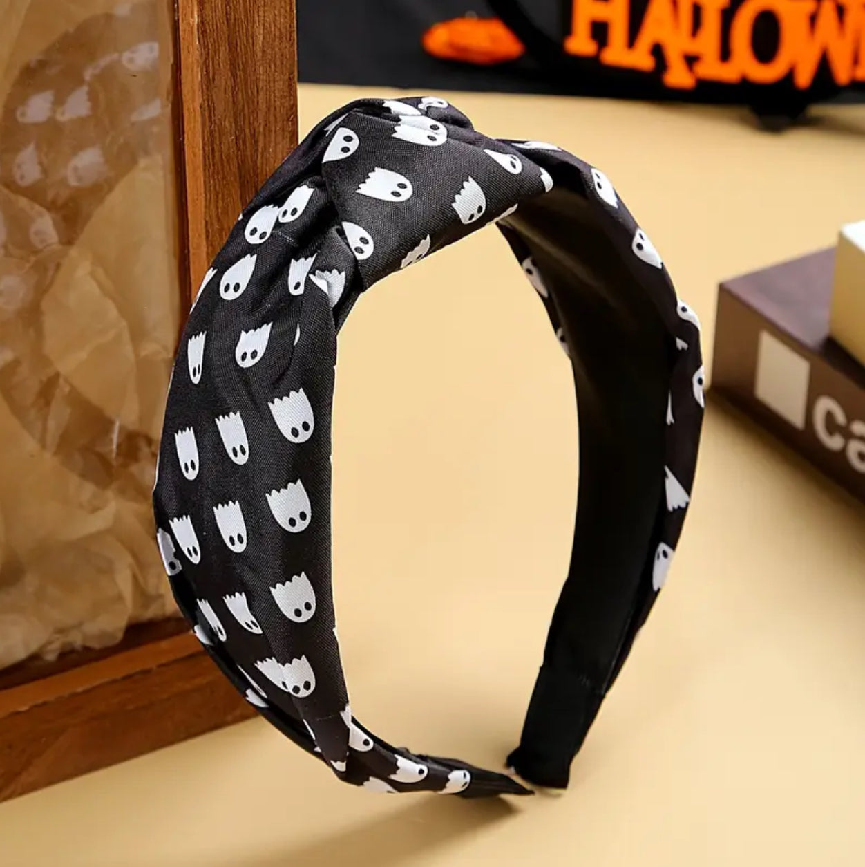 Halloween Knotted Wide-Brim Headbands