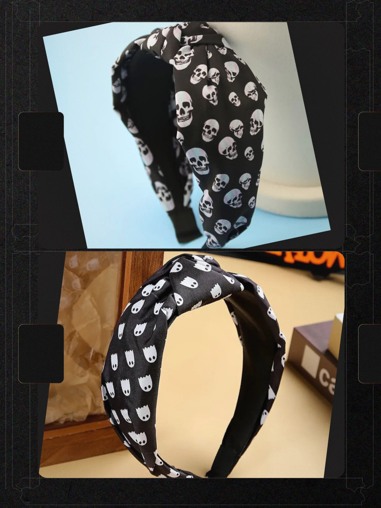 Halloween Knotted Wide-Brim Headbands