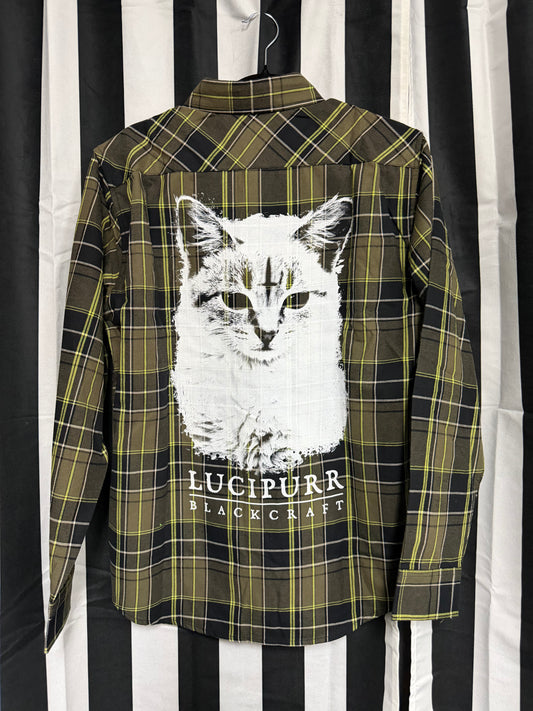 Authentic Blackcraft - Lucipurr Flannel Button Up - Medium