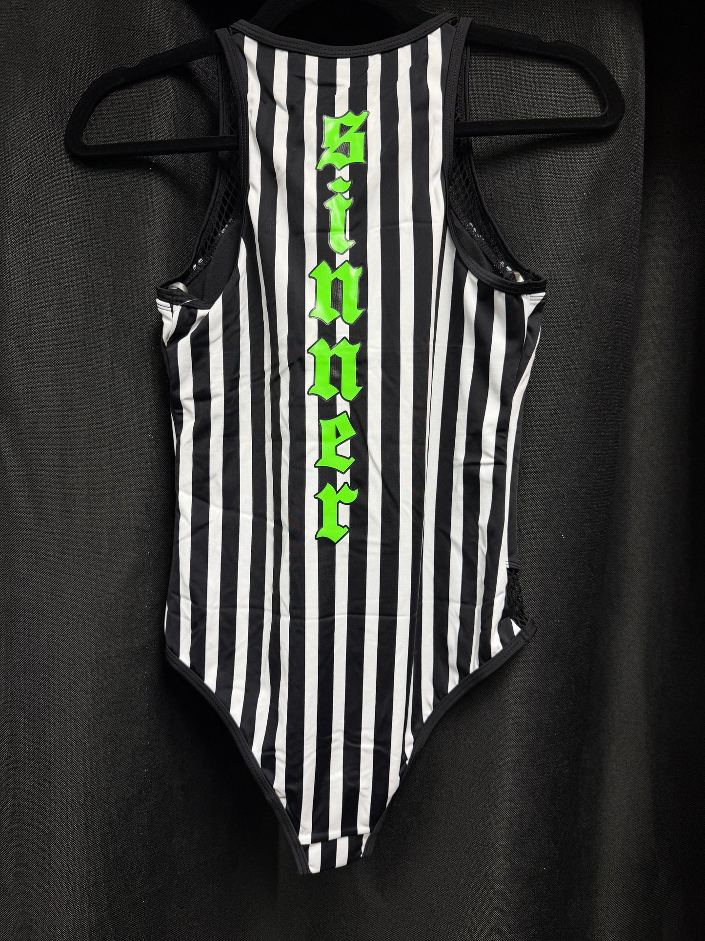 Authentic Blackcraft - Striped SINNER One Piece Swimsuit - Small