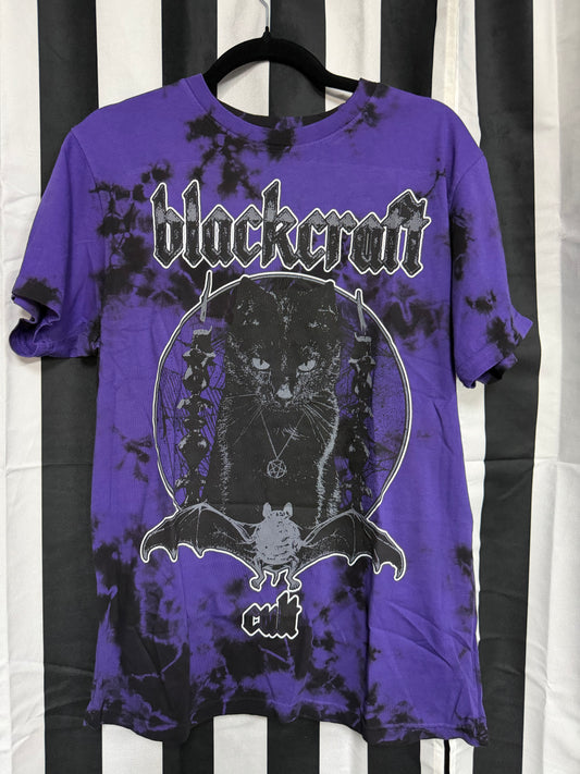 Authentic Blackcraft - Tie Dye Black Cat Shirt - M