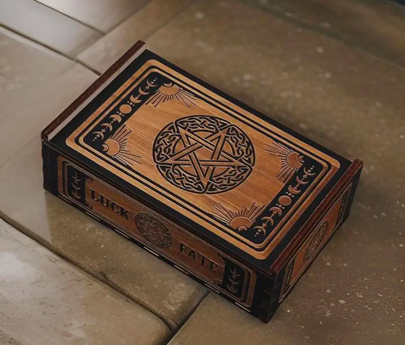 Wooden Tarot Card Storage Boxes