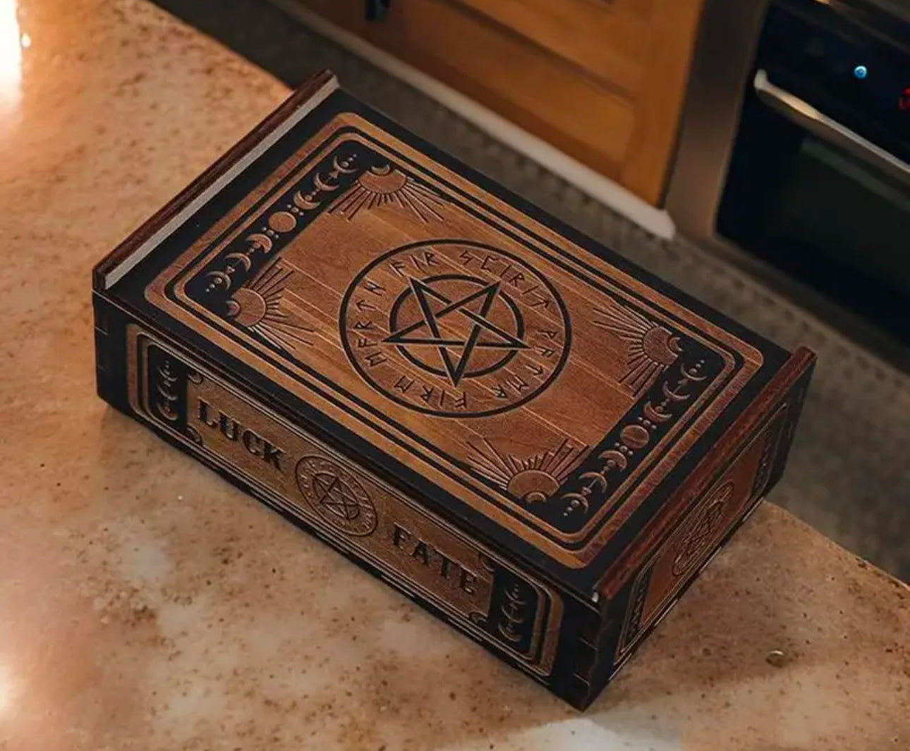 Wooden Tarot Card Storage Boxes