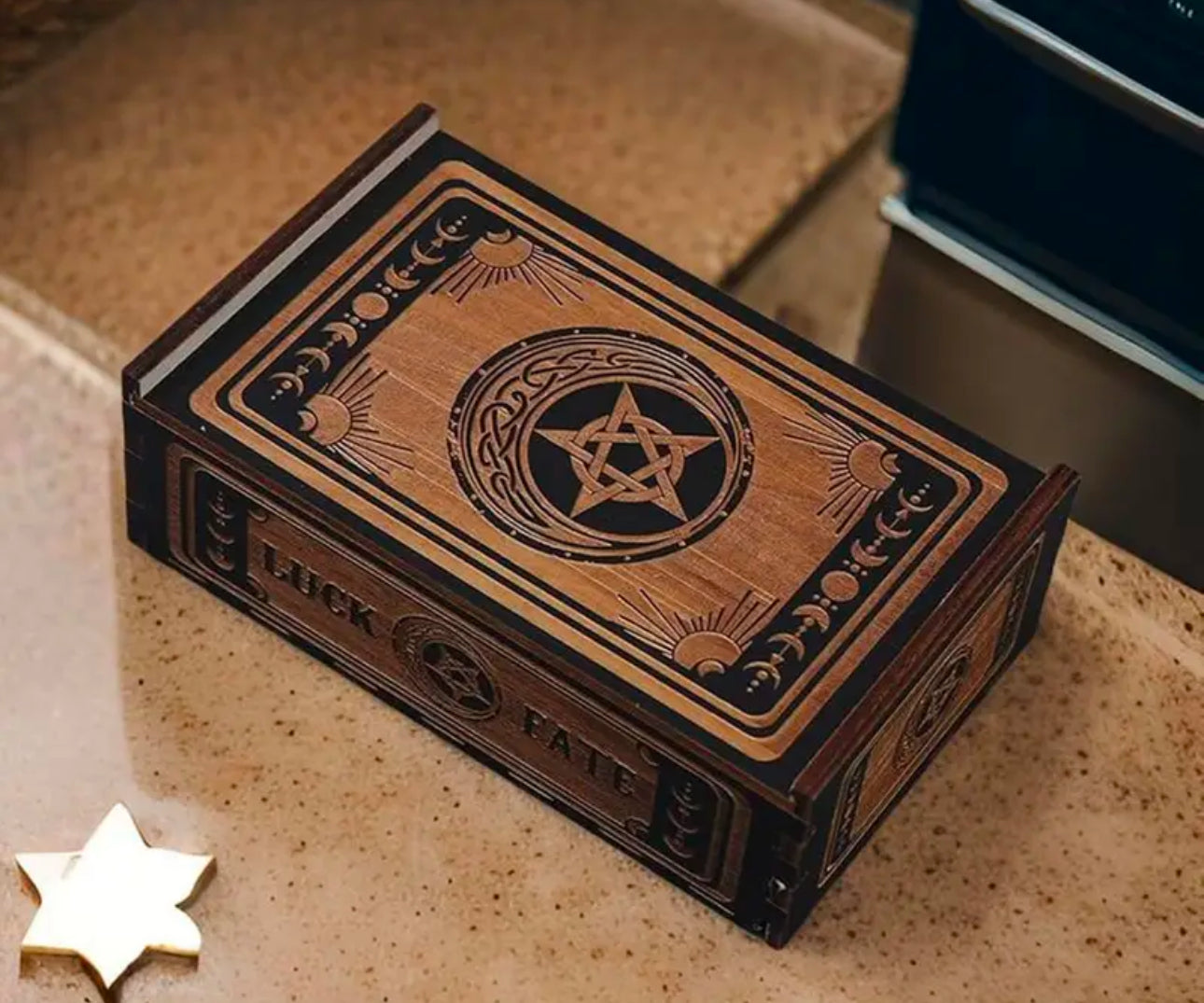 Wooden Tarot Card Storage Boxes