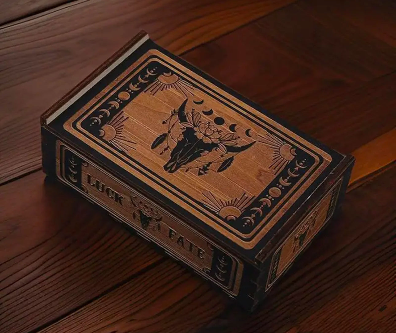 Wooden Tarot Card Storage Boxes