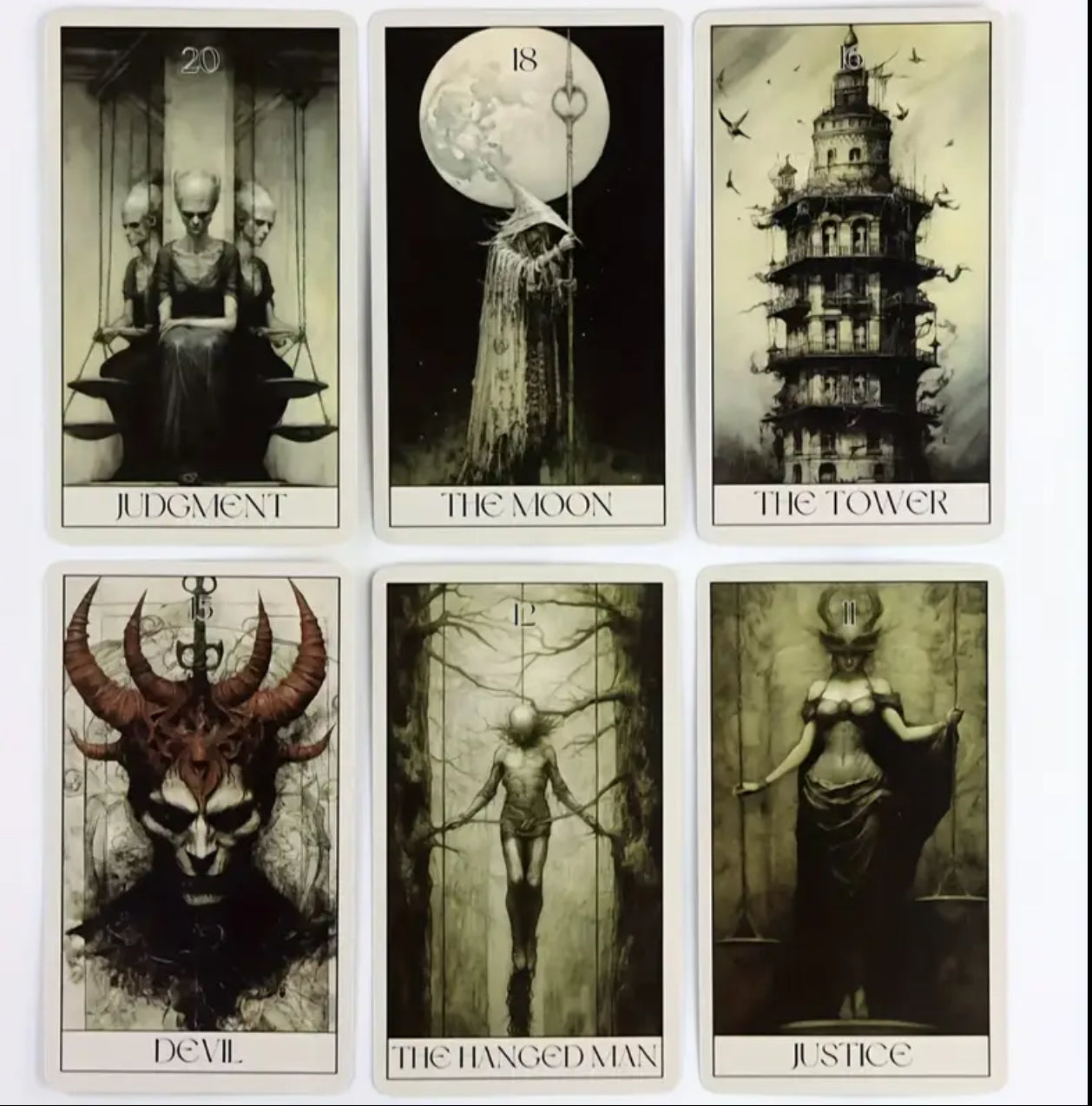 Mystical Horror Tarot Card Deck — 78 Cards