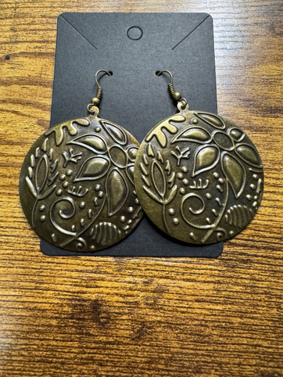 Bronze Floral Lightweight Earrings