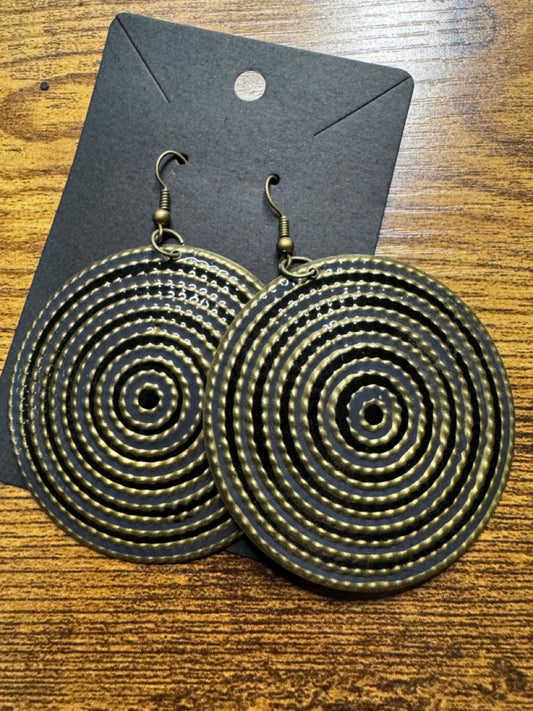 Bronze Bohemian Lightweight Metal Earrings