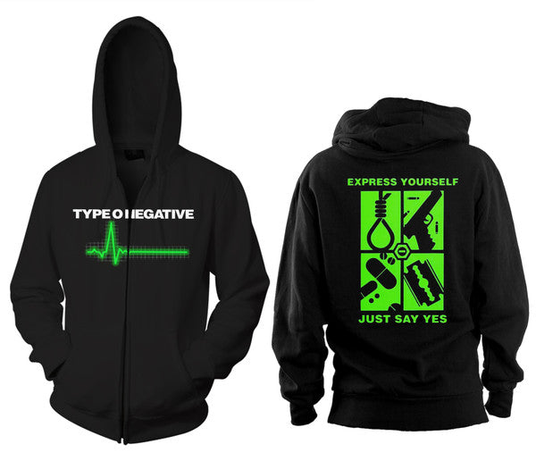 Type O Negative Express Yourself Zippered Hoodie