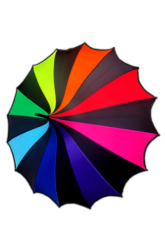 Goth Rainbow Pagoda Umbrella