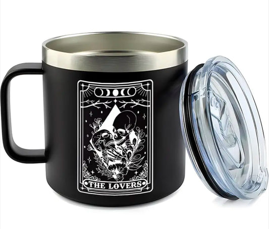 The Lovers 14-ounce Stainless Steel Double-Walled Insulated Mug