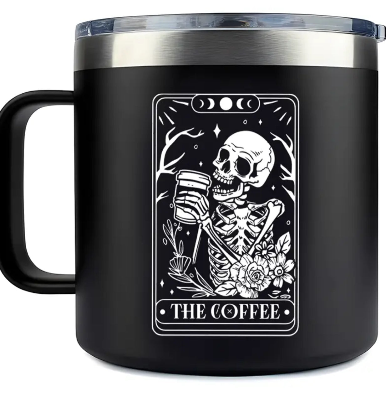 The Coffee 14-ounce Stainless Steel Double-Walled Insulated Mug