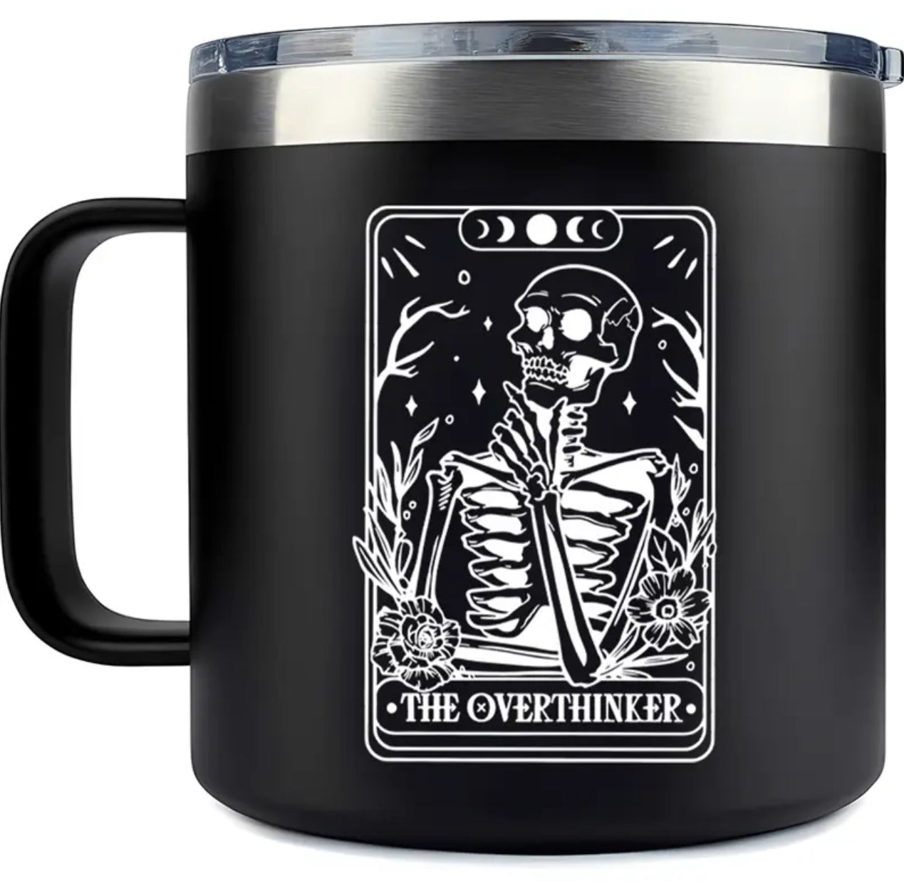 The Overthinker 14-ounce Stainless Steel Double-Walled Insulated Mug