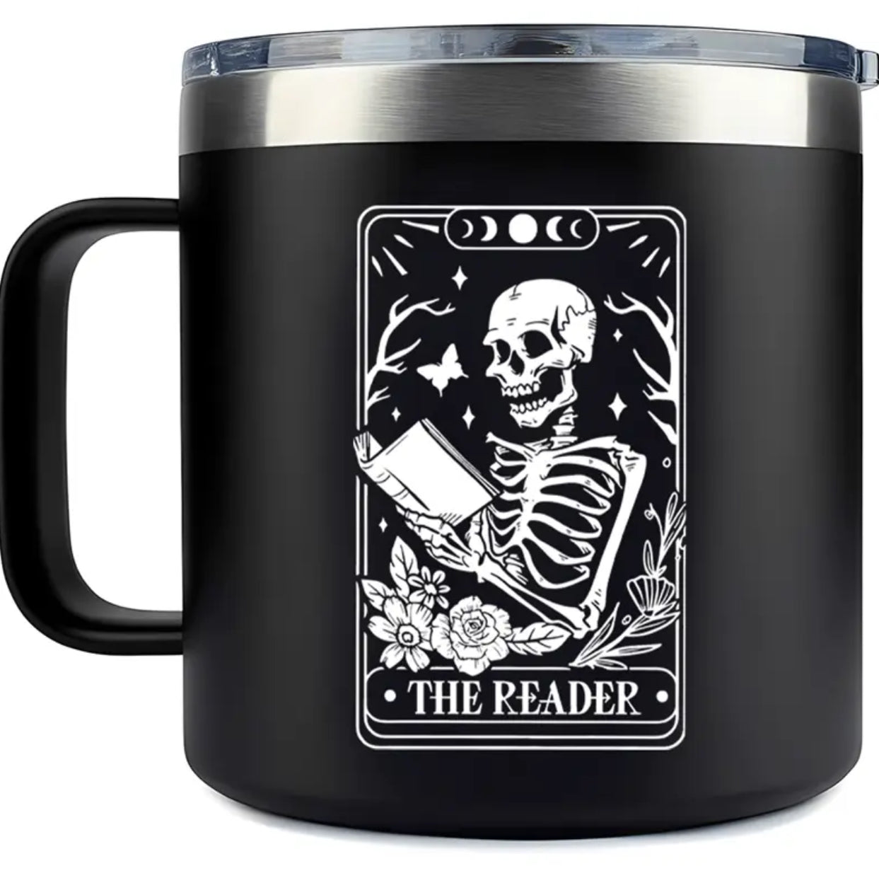 The Reader 14-ounce Stainless Steel Double-Walled Insulated Mug