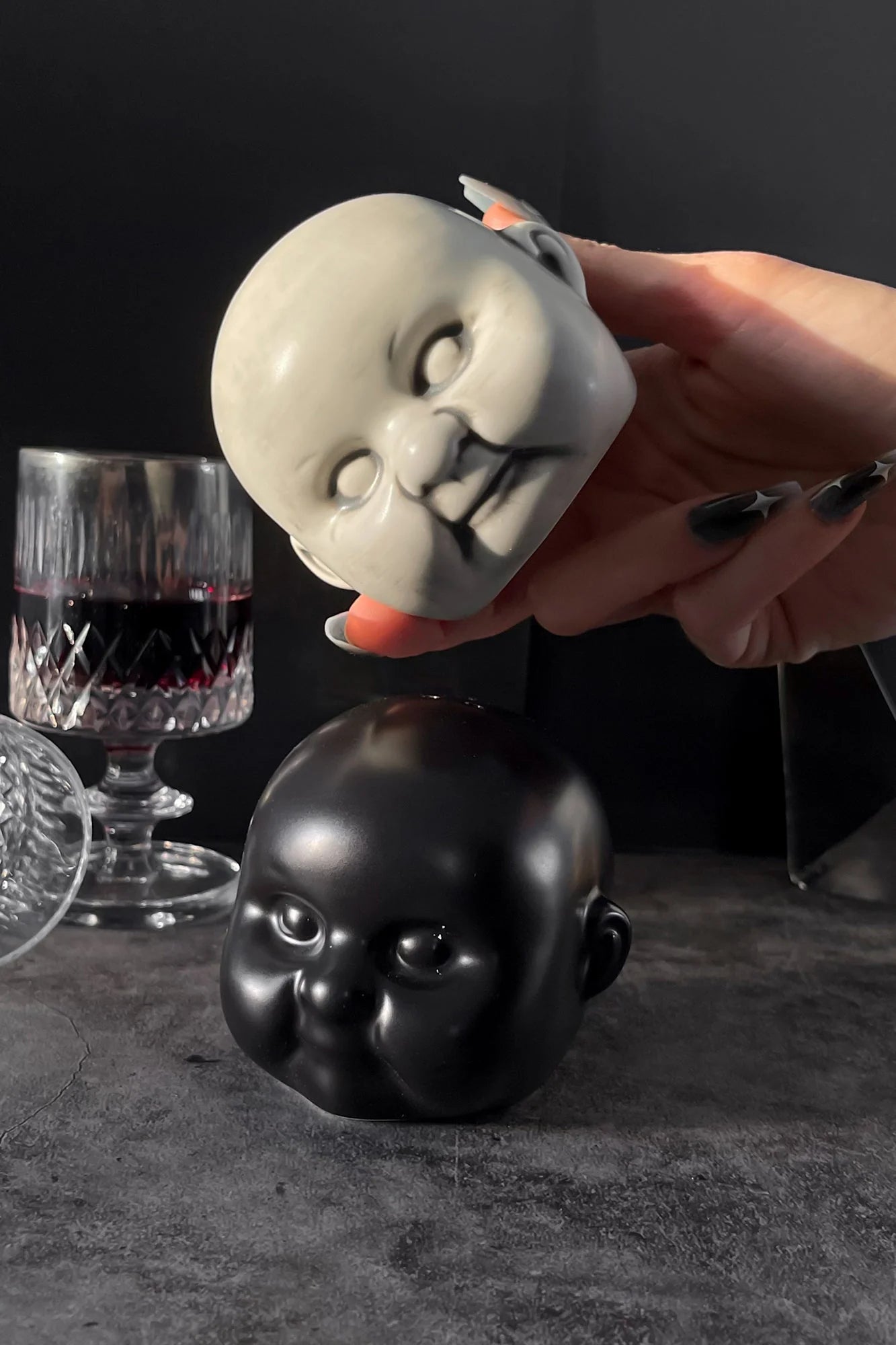 Doll's Head Salt and Pepper Shaker Set