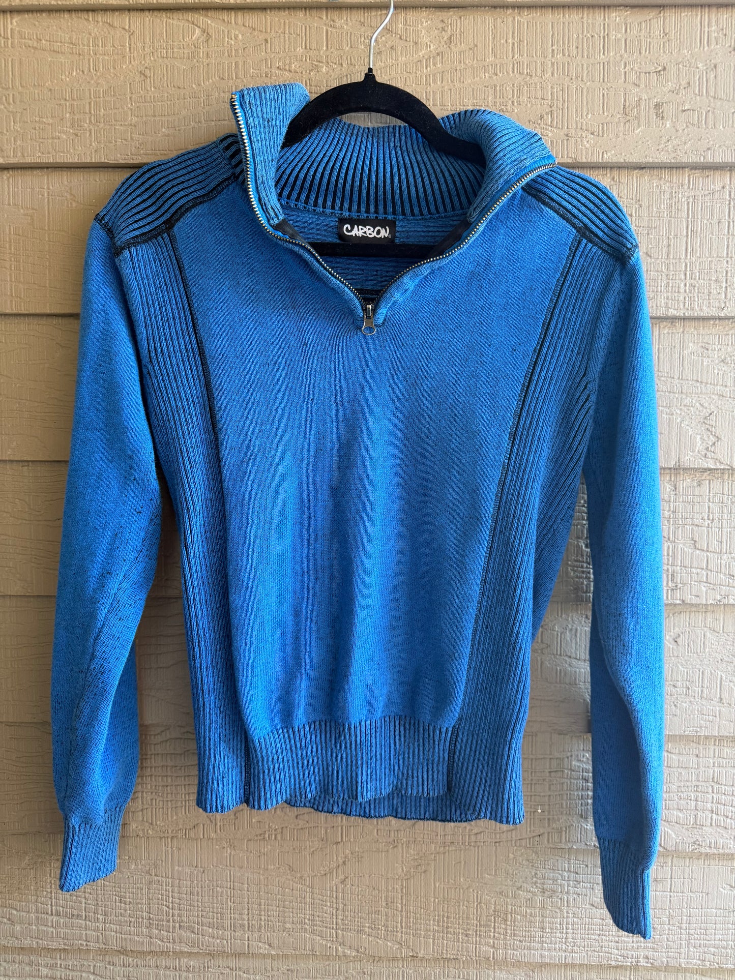 Y2K Carbon Blue Long Sleeve - Small