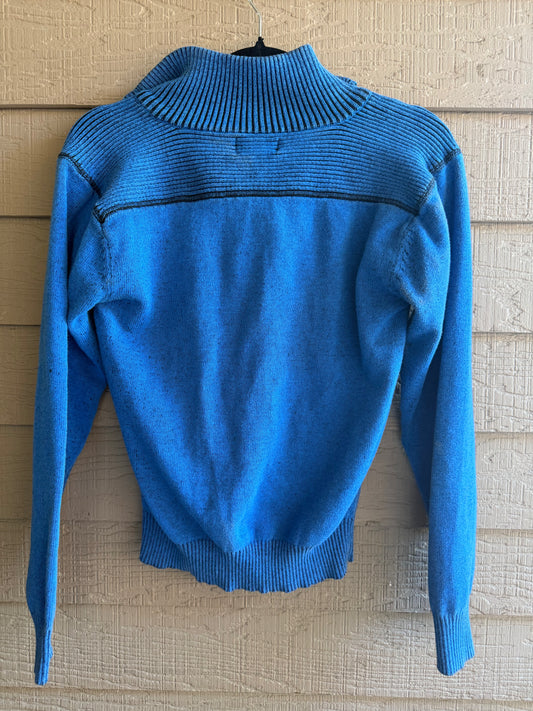 Y2K Carbon Blue Long Sleeve - Small