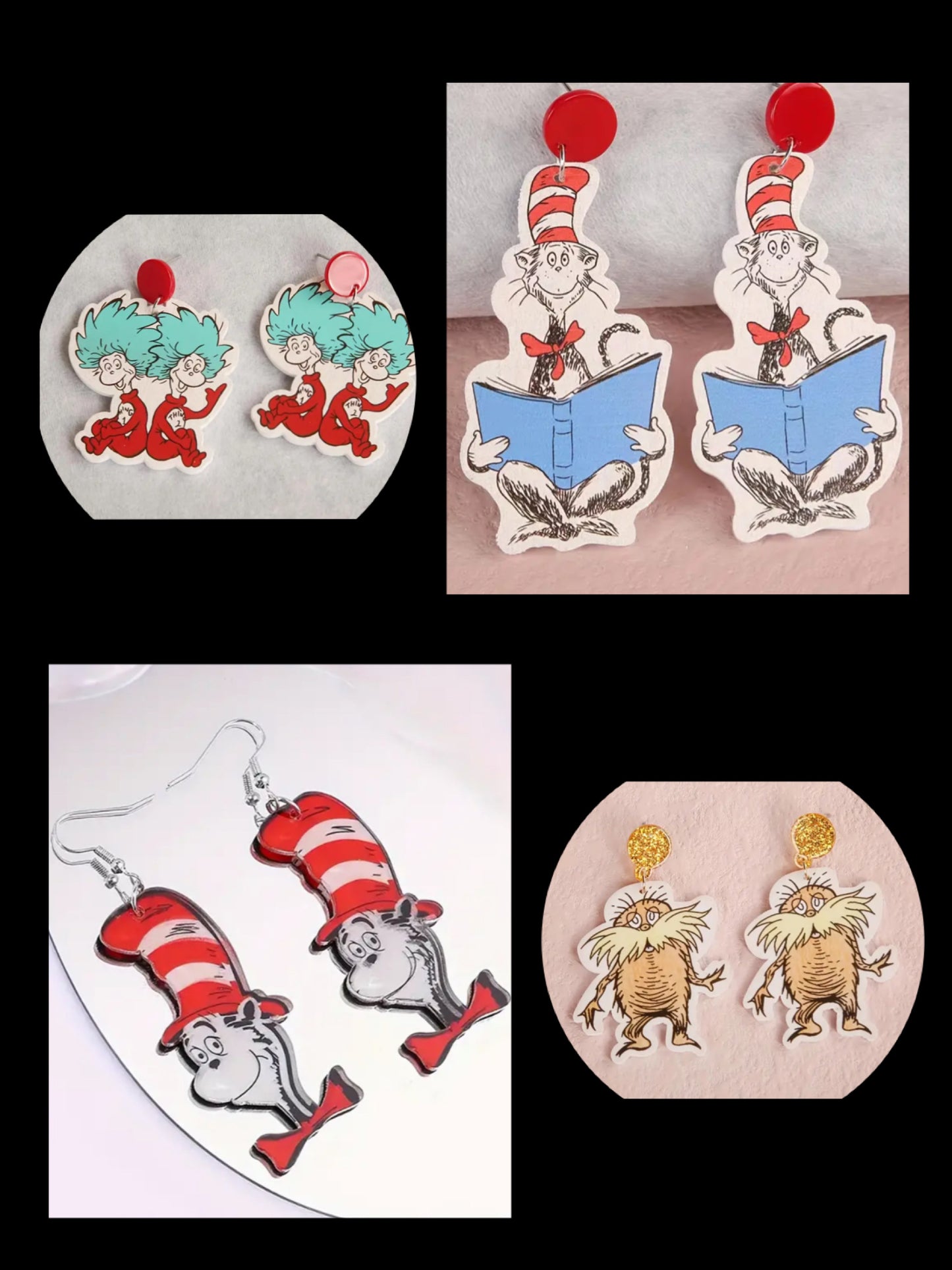 Dr. Seuss Earrings