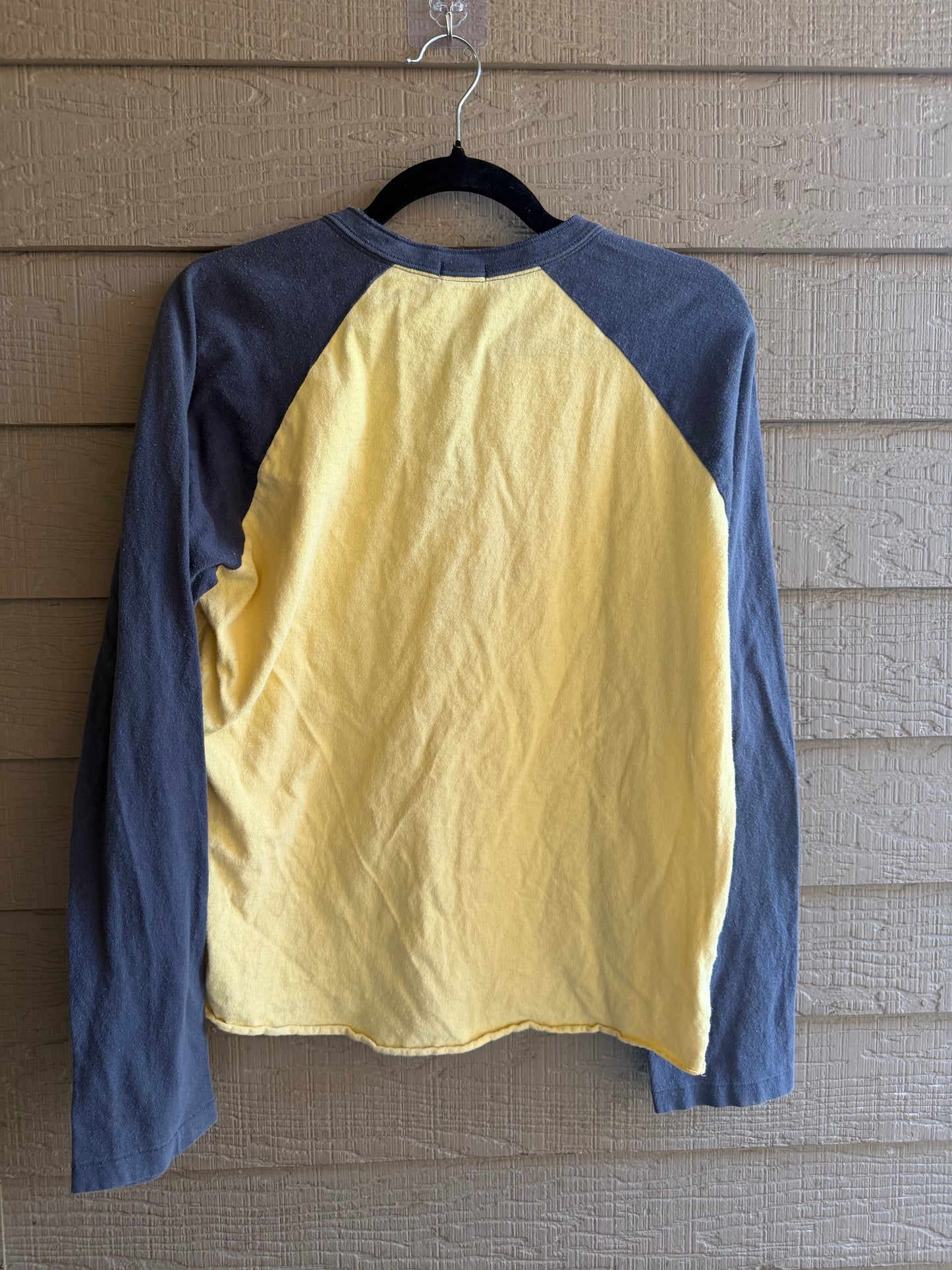 Y2K Abercrombie 3 Yellow/Blue Muscle Top- Size Medium