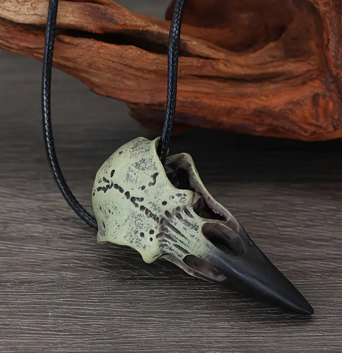 Raven Skull Necklace