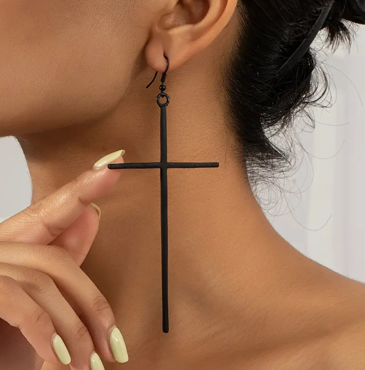 Large Cross Earrings