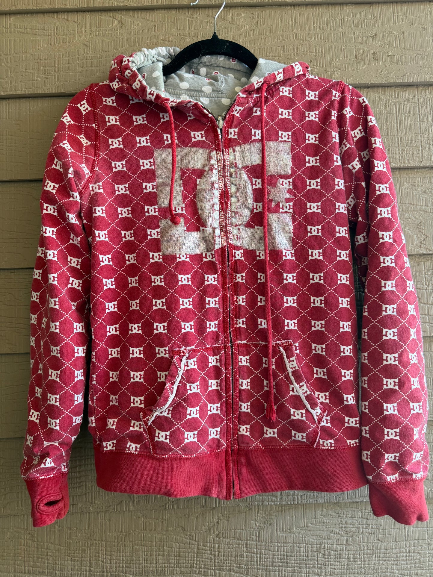Y2K Reversible DC Zip Up Hoodie — Sm/M