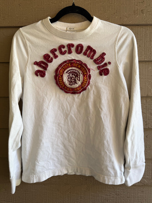 Abercrombie & Fitch White Long Sleeve- Size XL Kids