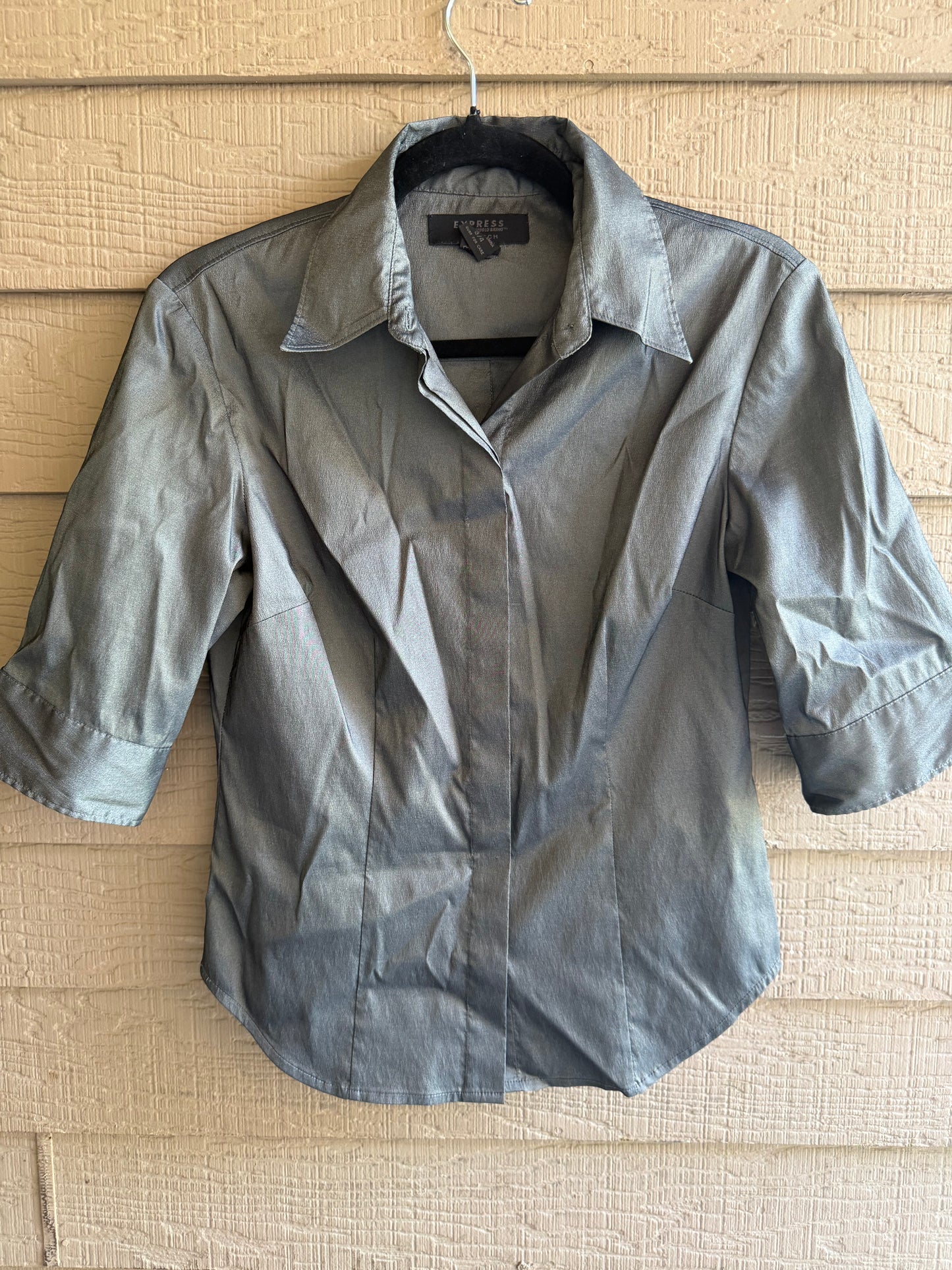 Express -Button Up Office Goth- Size 3/4