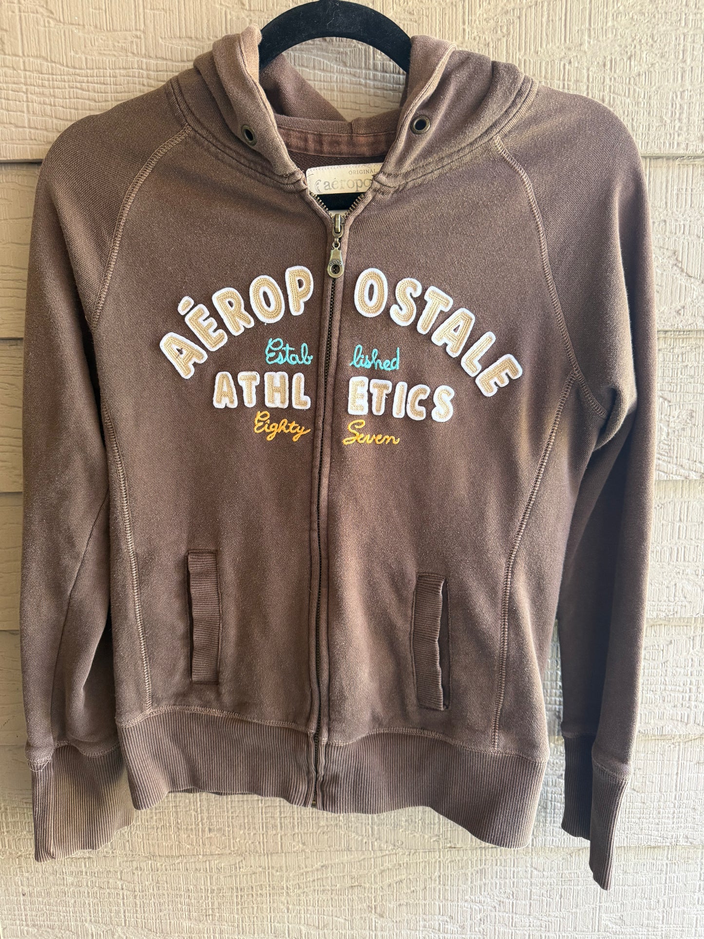 Y2K- Aeropostale Athletics Zip Up- Size Medium