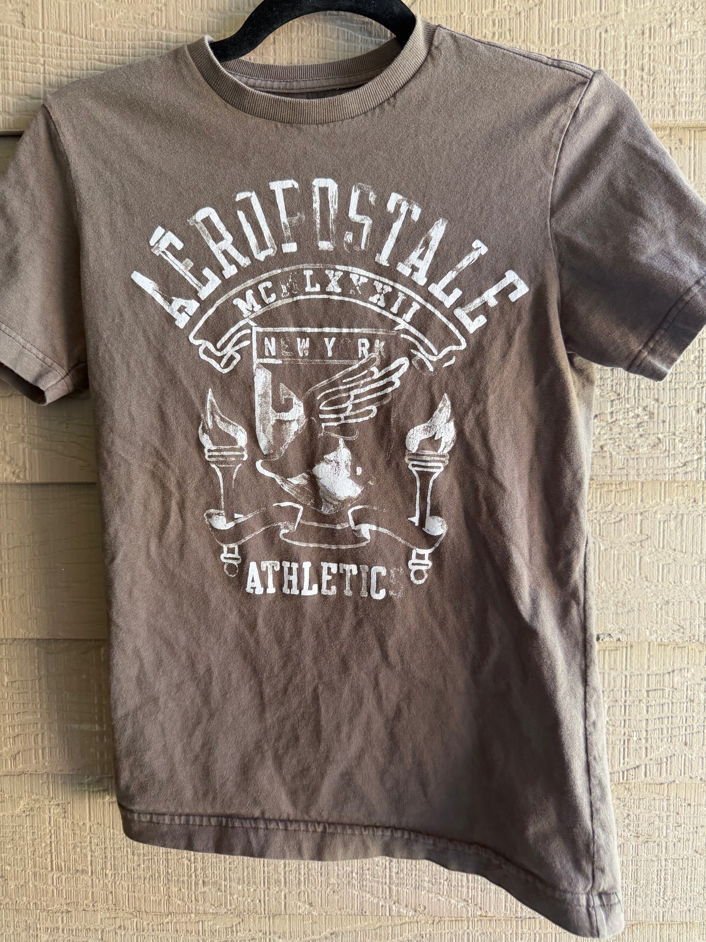 Aeropostale Athletic Brown Shirt- XS
