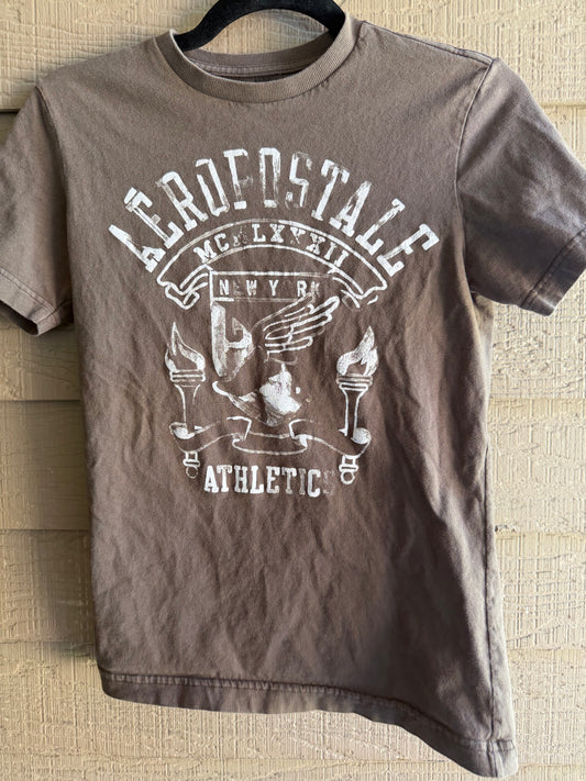 Aeropostale Athletic Brown Shirt- XS