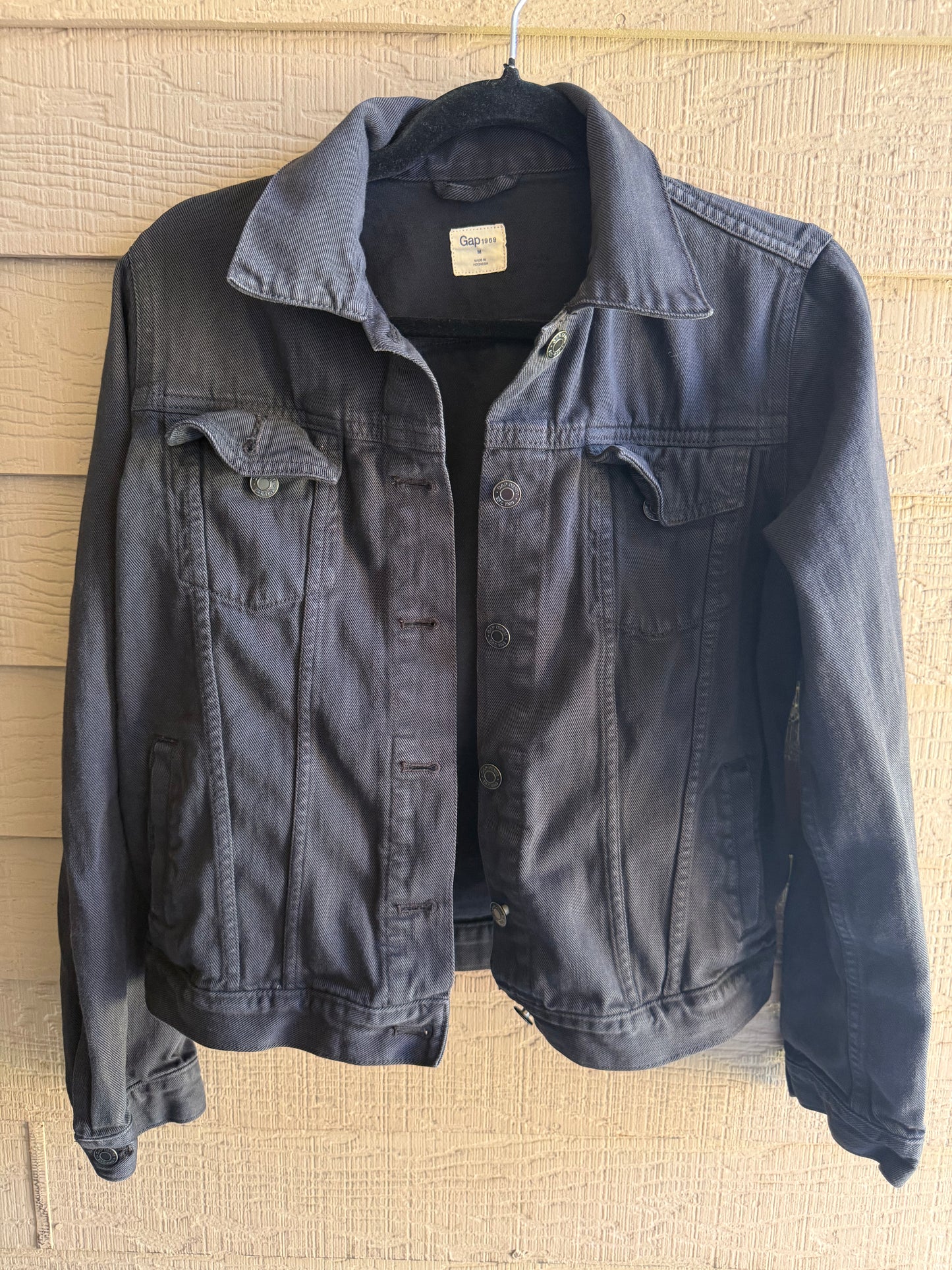 Black Gap Denim Jacket- Size Med