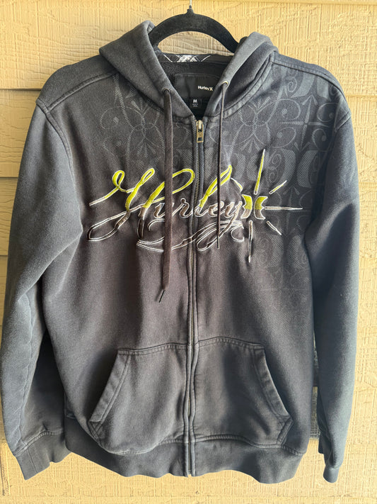 Hurley Tonal Scroll Zip Up- Size Med