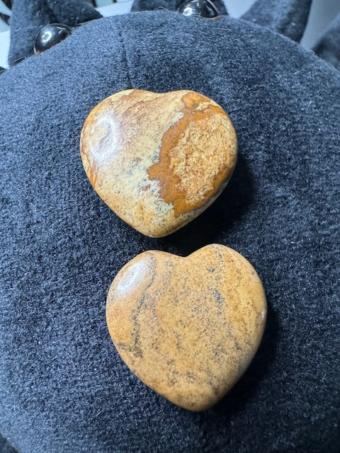 Natural Stone — Mini Hearts, 1"