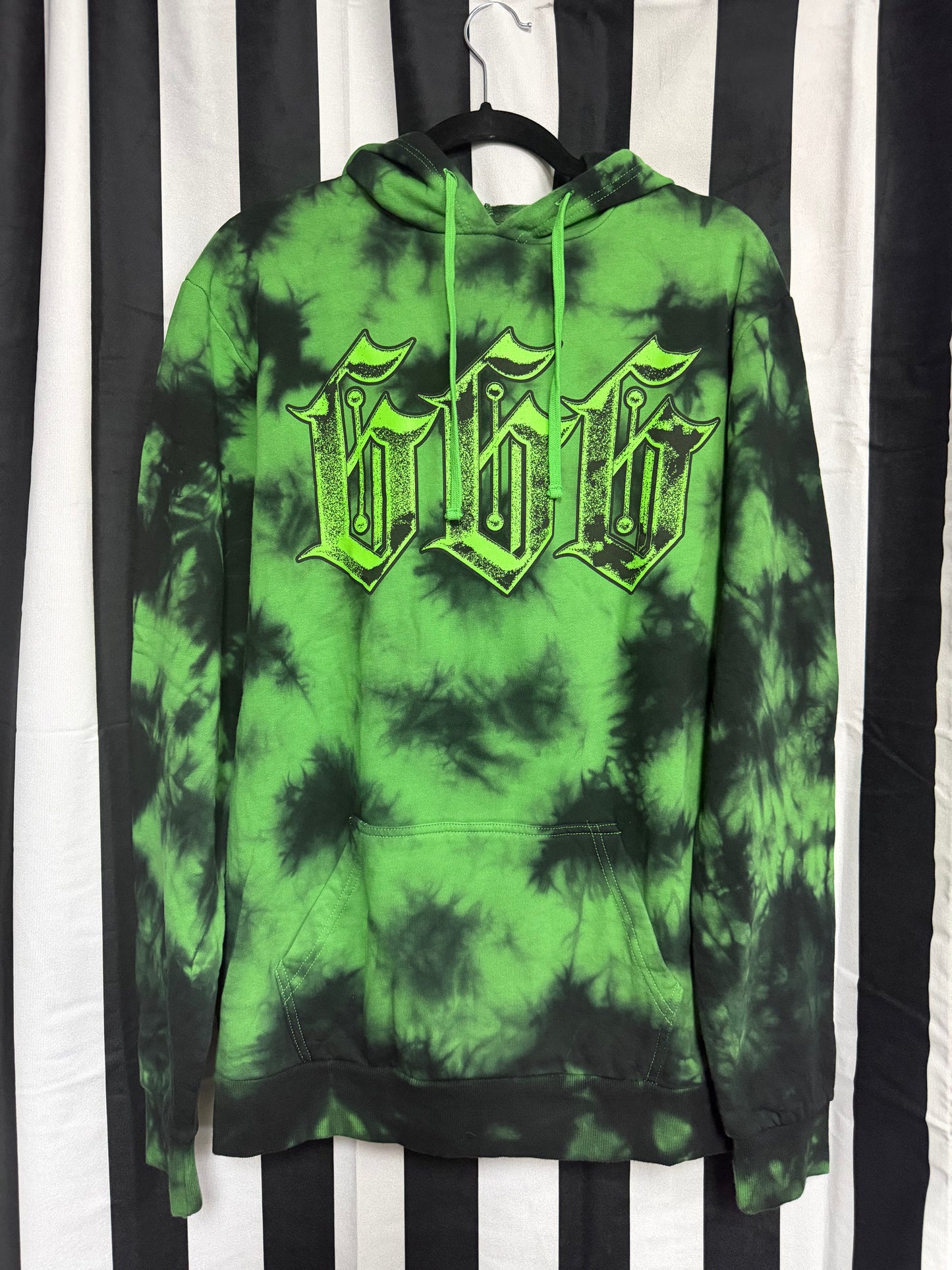 Authentic Blackcraft Cult 666 Green Tie Dye Hoodie- Size M