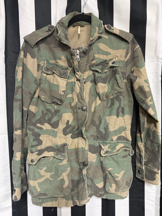 Free People Camo Utility Jacket - Size XS