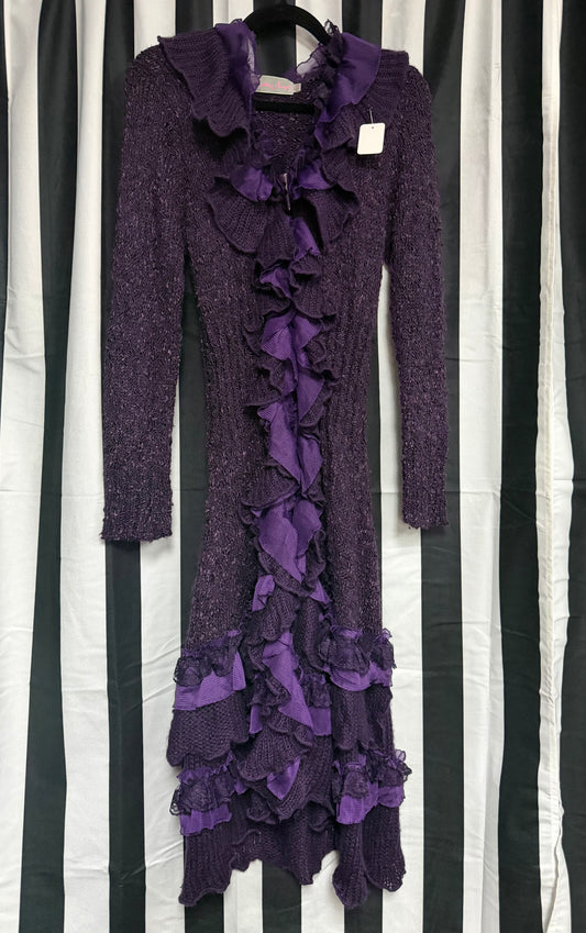Pretty Angel Purple Goth Cardigan/Duster-Size Small