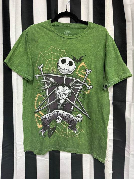 Nightmare Before Christmas Jack Skellington Misfit Love Shirt- Size Large