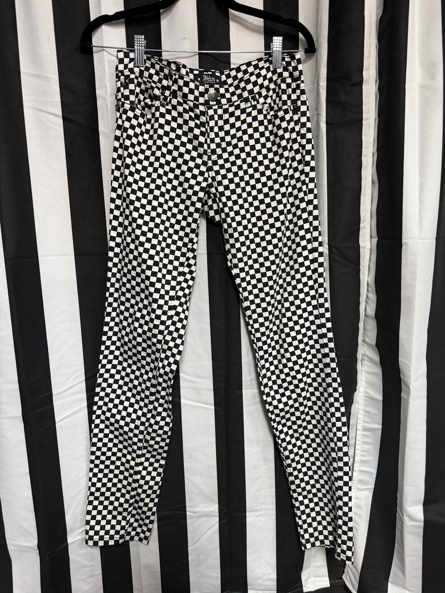 RARE- Abbey Dawn Checkered Jeans- Size 5