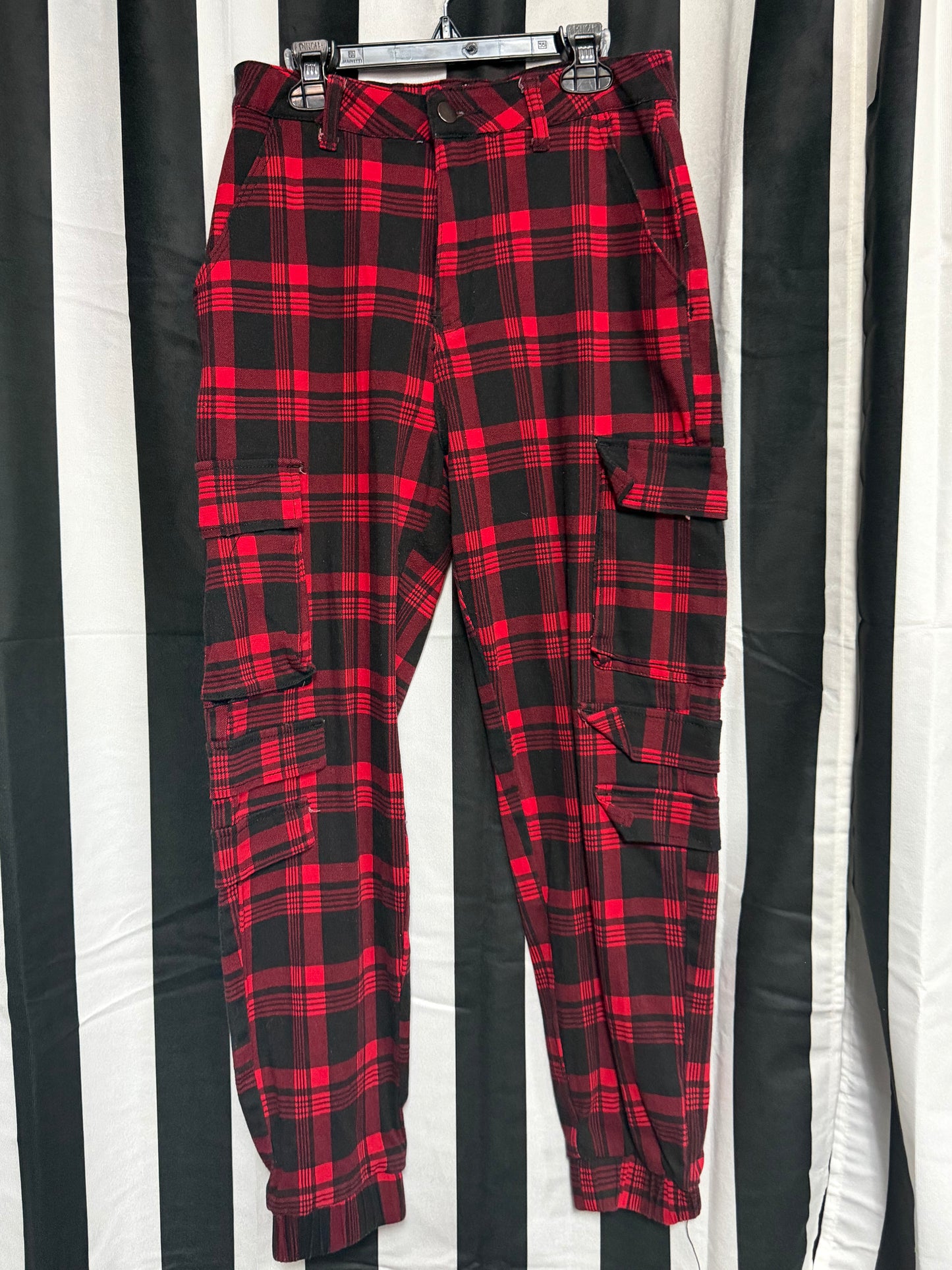 American Bazi Plaid Jogger Pants- Size Large